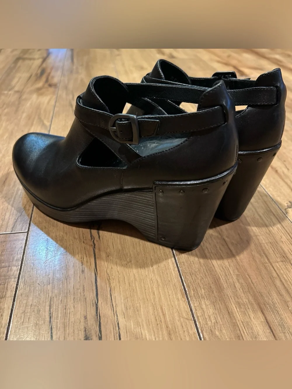 Dansko Franka Wedge Bootie 39 Black LN